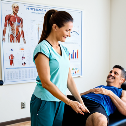 **

"A friendly physical therapist in a brightly lit clinic, demonstrating a safe and effective exercise to a fully clothed patient. The therapist is wearing professional attire, and the patient is in modest athletic wear. Background includes exercise equipment and anatomical charts. Focus on proper form and a supportive environment. Safe for work, appropriate content, perfect anatomy, natural pose, family-friendly, well-formed hands, proper finger count, professional photography, high quality."

**